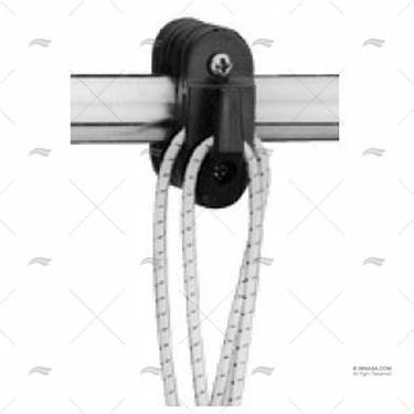 Montageset voor touwhouder op relingbuis met haak, elastisch koord en schroeven, IMNASA ref 41250730