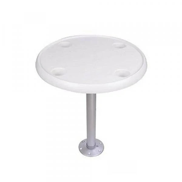 Round - White Table Top Boat - Ø 60 cm with 4 Cup Holders