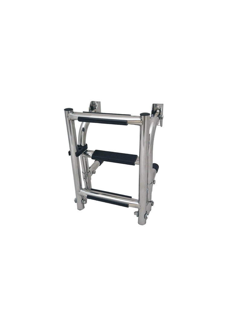 Hollex uitklapbare zwemtrap rvs316 1+2 treden - Bateau Bootservice