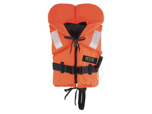 BESTO RACINGBELT 100N kinder reddingsvest roze oranje met print - Bateau Bootservice