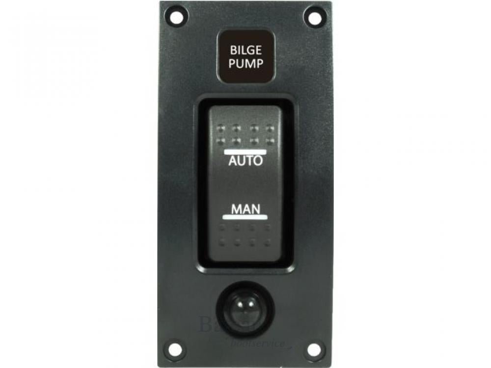add-on paneel Bilgepomp (on-off-auto) 114 x 54 mm - Bateau Bootservice