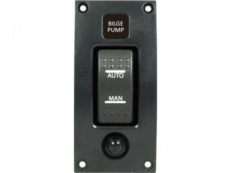 add-on paneel Bilgepomp (on-off-auto) 114 x 54 mm - Bateau Bootservice