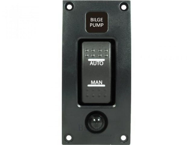 add-on paneel Bilgepomp (on-off-auto) 114 x 54 mm - Bateau Bootservice