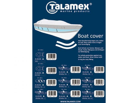 Afdekzeil voor consoleboot 700-780 cm 400 cm breedte - Bateau Bootservice