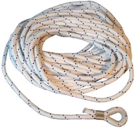 Gevlochten polyester ankerlijn, 14mm, 30m (breekkracht 2500kg) - Bateau Bootservice