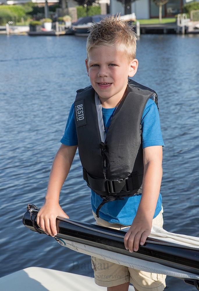 Besto Dinghy 50N skivest zwemvest zwart - Bateau Bootservice