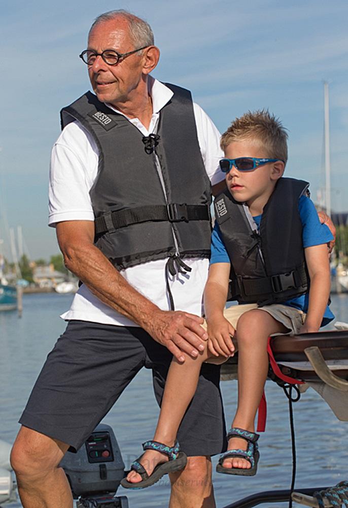 Besto Dinghy 50N skivest zwemvest zwart - Bateau Bootservice