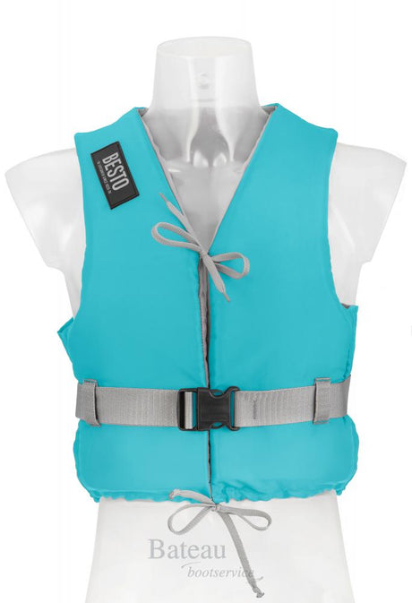 Besto Dinghy 50N zwemvest Aqua blauw - Bateau Bootservice