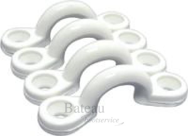 Bevestigingbeugels per 4 wit - Bateau Bootservice