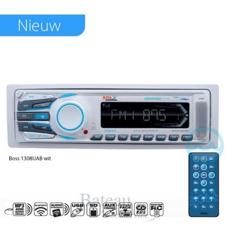 Boss Marine Radio 1308UAB wit - Bateau Bootservice