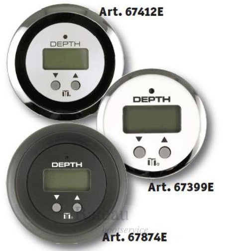 Teleflex Dieptemeter digitaal compleet met spiegel transducer - Bateau Bootservice