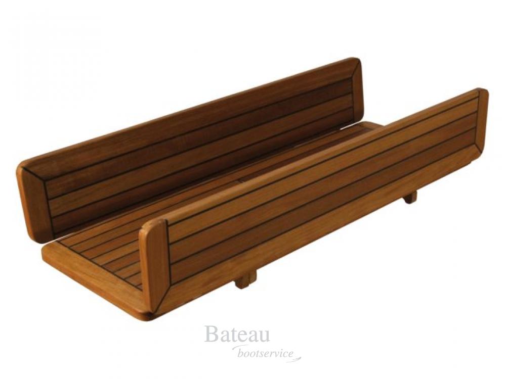 EUDE Teak Tafelblad Wing Caulked opklapbaar - Bateau Bootservice