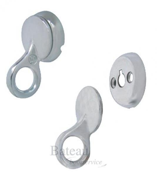 Fenderhaak RVS 17 mm per paar - Bateau Bootservice