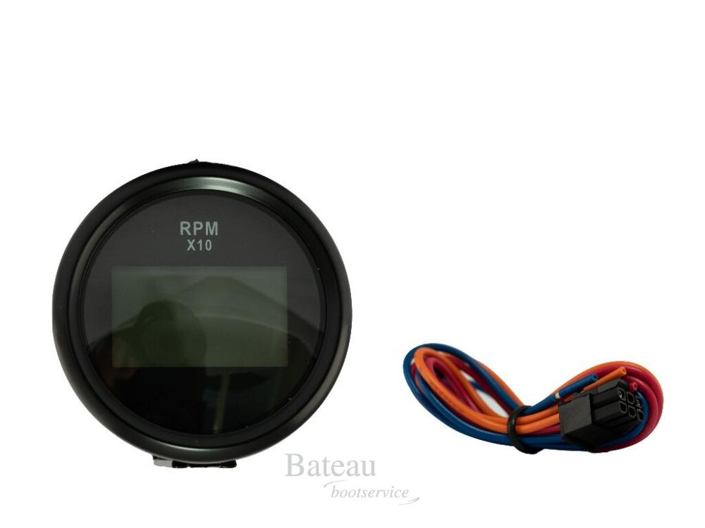 Hollex Digitale Toeren/urenteller Zwart 9-32V - Bateau Bootservice