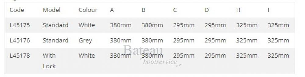 INSPECTIELUIK 380 X 380 MM - Bateau Bootservice