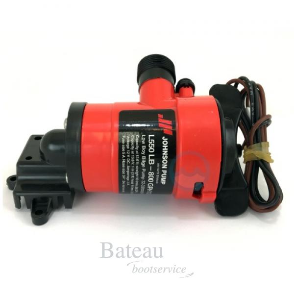 Johnson Low Boy Bilge Pomp, type L750, 12 V, 73 l/min, 11/8 aansluiting - Bateau Bootservice