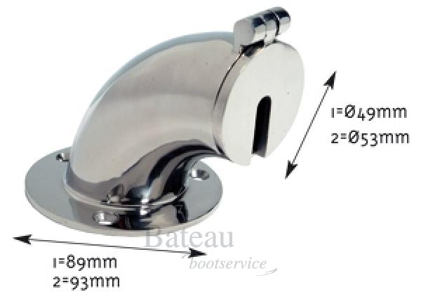 Ketting-dekdoorvoer RVS 316 - Bateau Bootservice