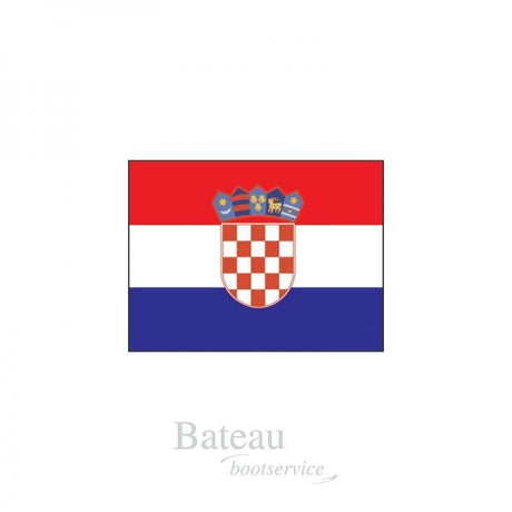 Kroatische vlag 20 x 30 cm - Bateau Bootservice