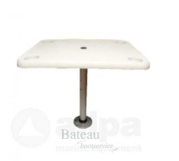 Kunstof tafelset met opbouw voet 406 x 711 mm - Bateau Bootservice