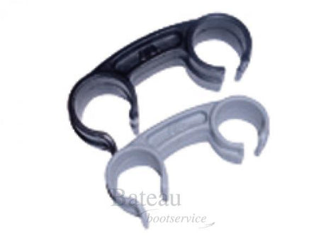 Kunststof clip wit, RVS opv.bare ladder - Bateau Bootservice