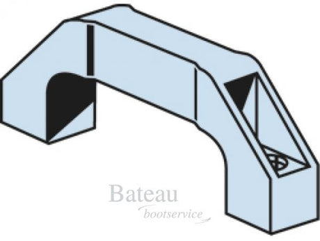 Kunststof Handgreep 168x43mm Zwart - Bateau Bootservice