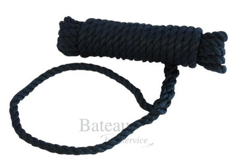 3 strengs landvast Navy 12 mm x 8m - Bateau Bootservice