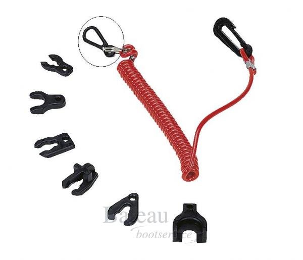 Man over boord schakelaar Noodstopclip MERCURY MARINER - Bateau Bootservice