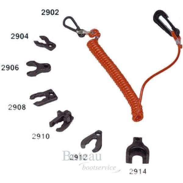 Man overboord schakelaar Noodstopclip OMC - Bateau Bootservice