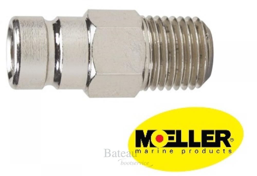 Honda Tankfitting 3/8" verchroomd - Bateau Bootservice