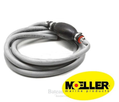 Brandstofslang. 10 mm met bal Moeller - Bateau Bootservice