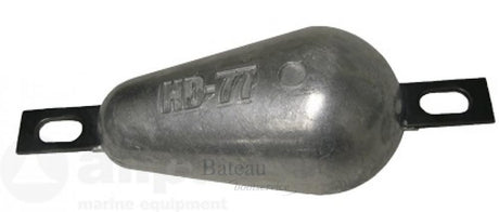 Navalloy Commercial Hull Anode; 0.9Kg Pear Strap - Bateau Bootservice