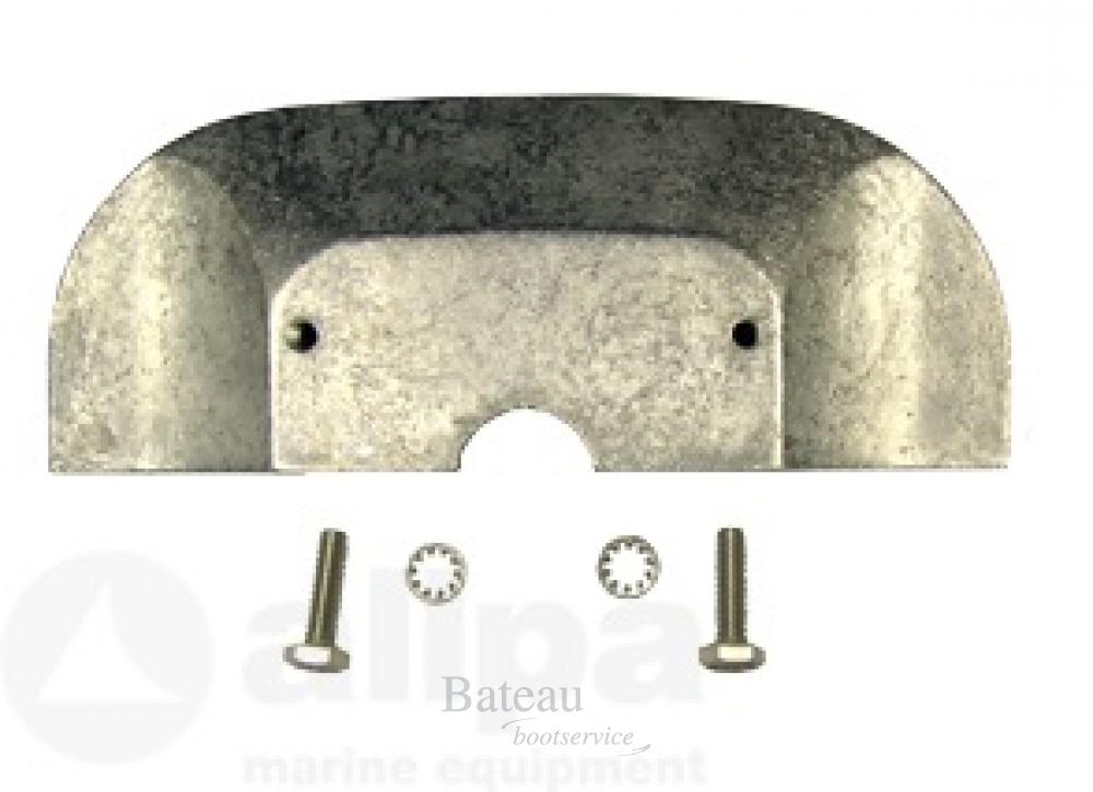 Navalloy Mercury Anode; Alpha Cavitation Plate - Bateau Bootservice