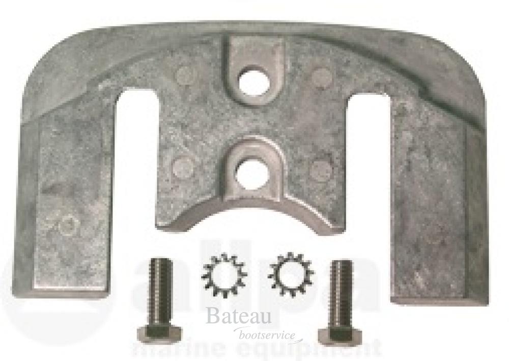 Navalloy Mercury Anode; Bravo Cavitation Plate - Bateau Bootservice