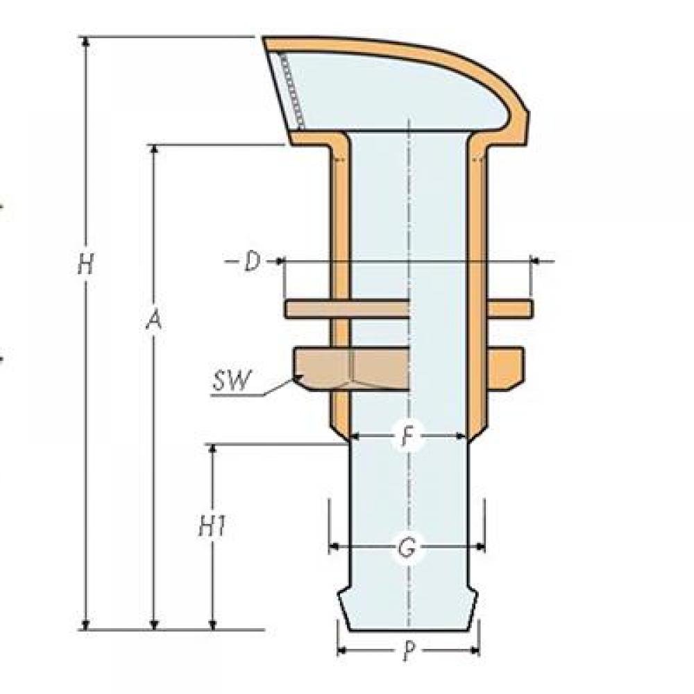 ONTLUCHTINGSNIPPEL RECHT TBV SLANG Ø13 - Bateau Bootservice
