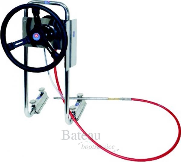 P55-stuursysteem voor rubberboot met 10'-kabel - Bateau Bootservice