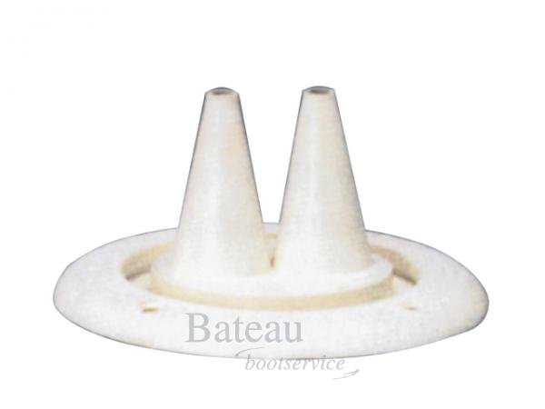 R3 B 2 doorvoeren zwartt wit of grijs - Bateau Bootservice