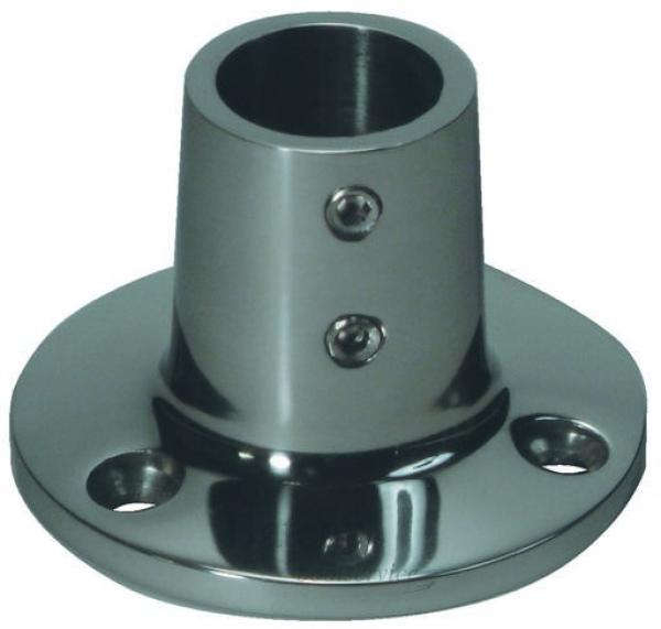Railingsteun 90 graden, ronde voet 25,4 mm - Bateau Bootservice