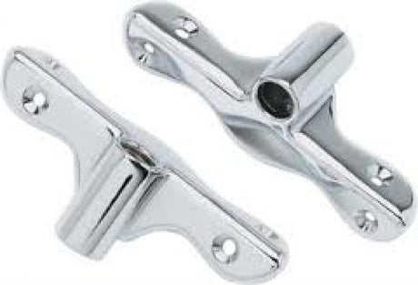 Roeidolhouders opbouw verchroomd per paar - Bateau Bootservice