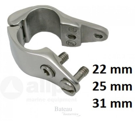 RVS Buiskap gedeeld middenstuk, A=22,25mm, B=28,6mm, C=66,7mm - Bateau Bootservice