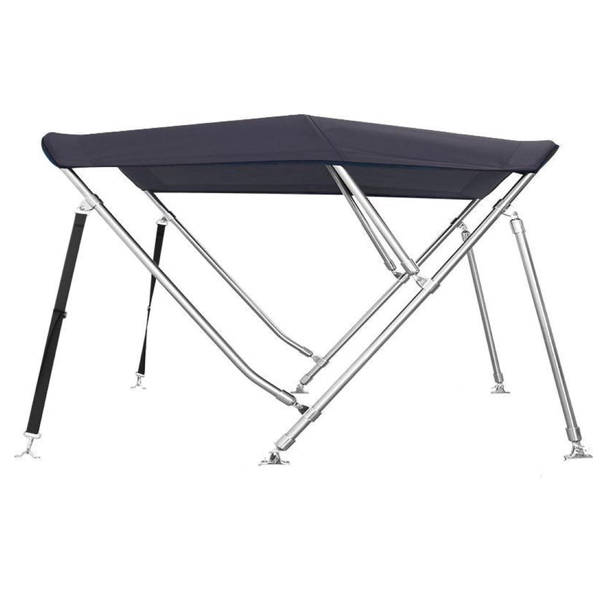 Sunmaster XXL RVS 3 boog biminitop Hoogte 117 cm Lengte 220 cm - Bateau Bootservice