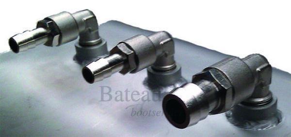 RVS inbouwtank 32 L. verticaal zonder flensplaat - Bateau Bootservice