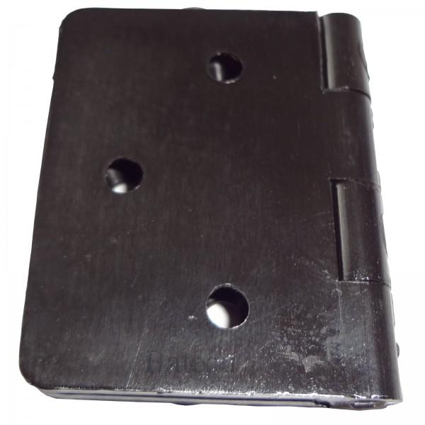 Scharnier kunststof nylon zwart 60 x 40 mm - Bateau Bootservice