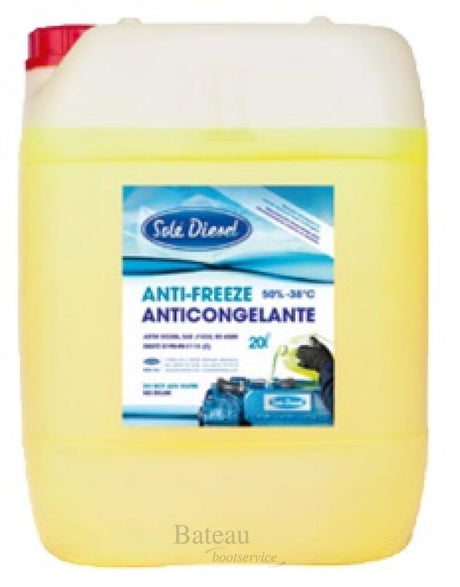 Solé antivries/koelvloeistof 50%, 5l container, tot -38°C - Bateau Bootservice