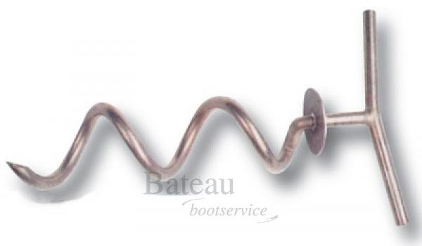 RVS Spiraal meerpen lengte 34 cm - Bateau Bootservice