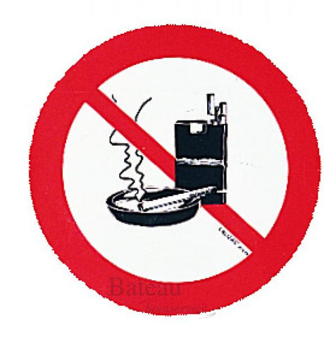 Sticker niet roken - Bateau Bootservice