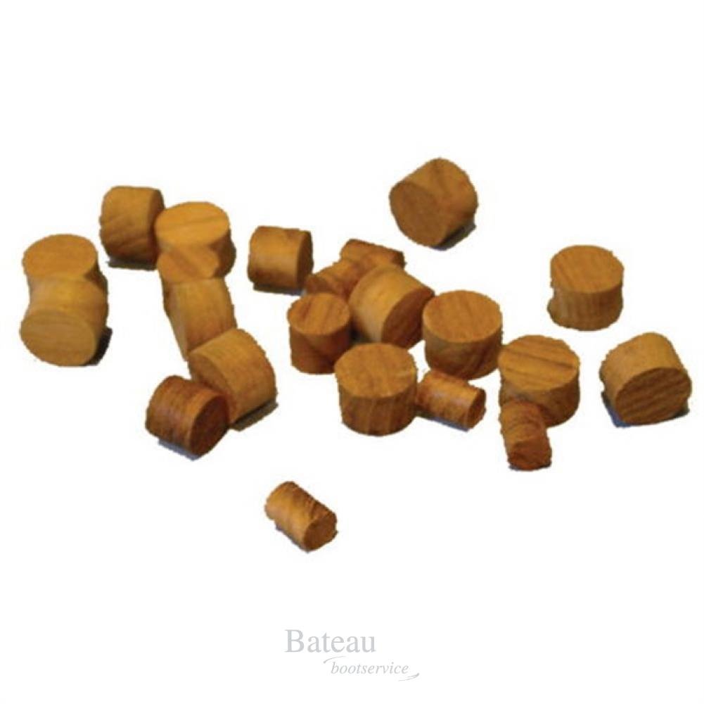 TEAK PLUG 8MM, 20/PACK - Bateau Bootservice