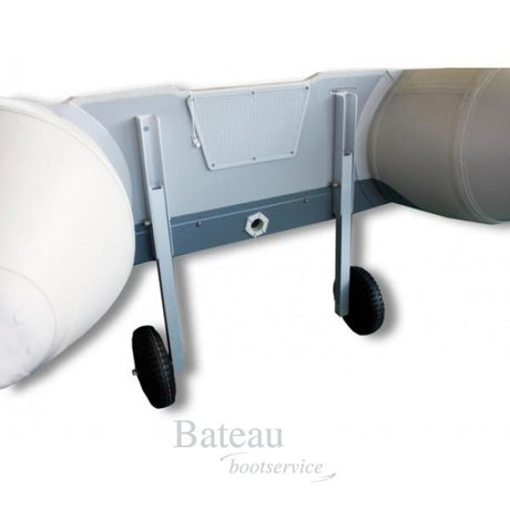 Transportwielen rubberboot aluminium - Bateau Bootservice