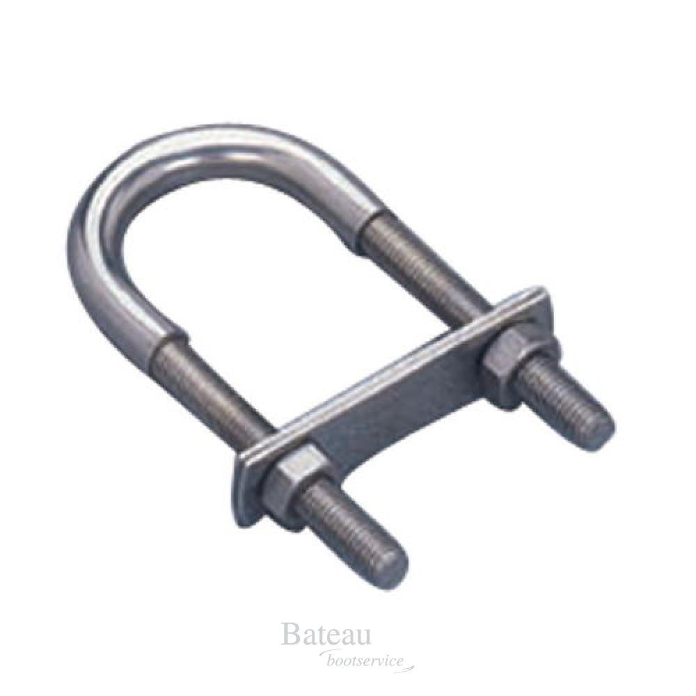 U BOLT, AISI 316, DIAM. 35MM, W/ THREAD M5, L 80MM - Bateau Bootservice