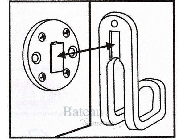 Vast bev.punt voor Store-All, wit of grijs - Bateau Bootservice