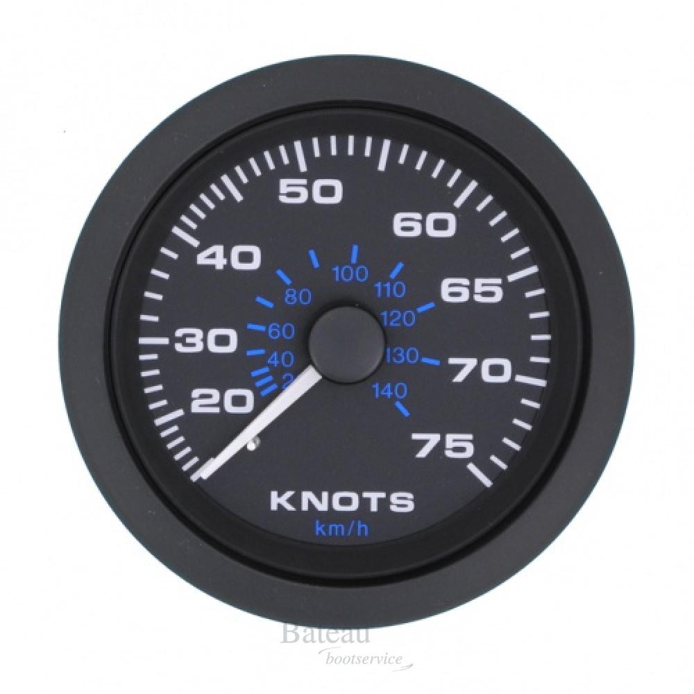 Veethree Speedo snelheidsmeter met Pitot 0-75 knopen Premier Pro - Bateau Bootservice